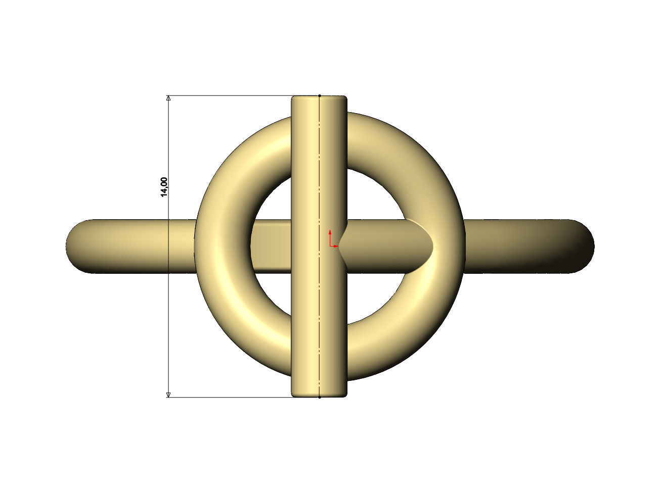 Toggle motif ring US size 5to11 3D print model_7