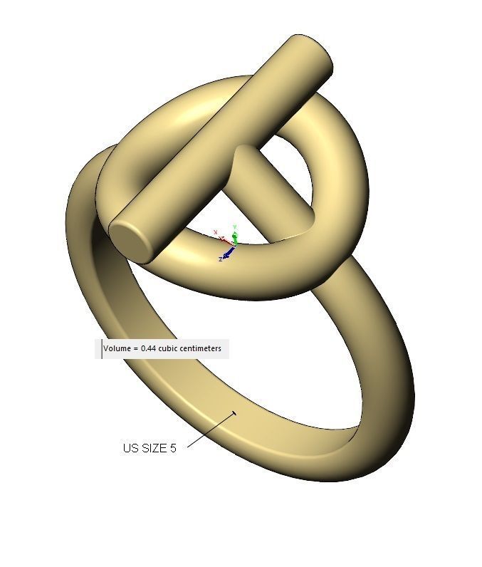 Toggle motif ring US size 5to11 3D print model_15