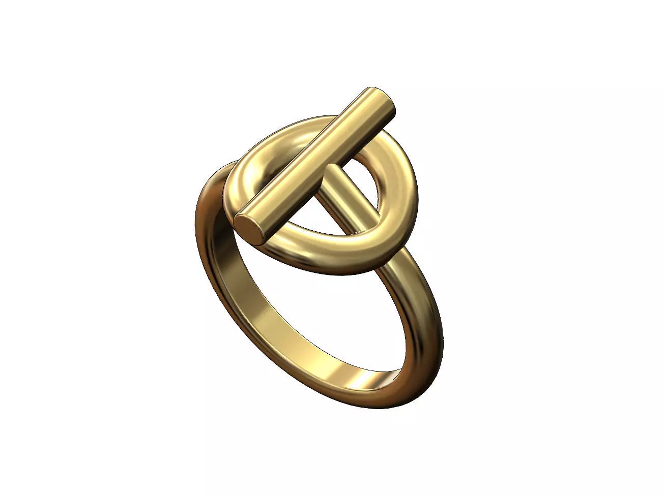 Toggle motif ring US size 5to11 3D print model_0