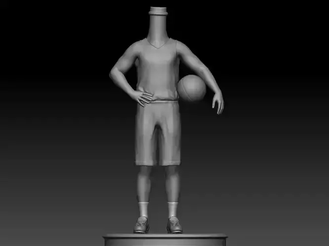 3D Printable Basketball Player Bubble Head 3D print model