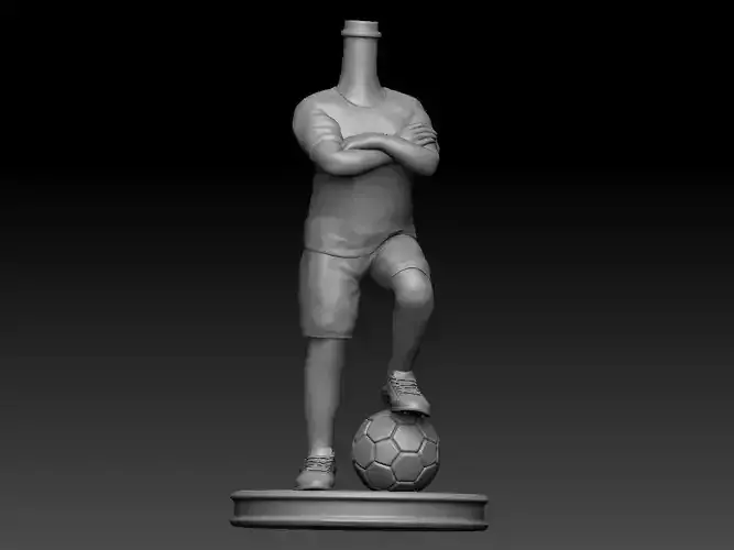 3D Printable Football Player Bubble Head 3D print model