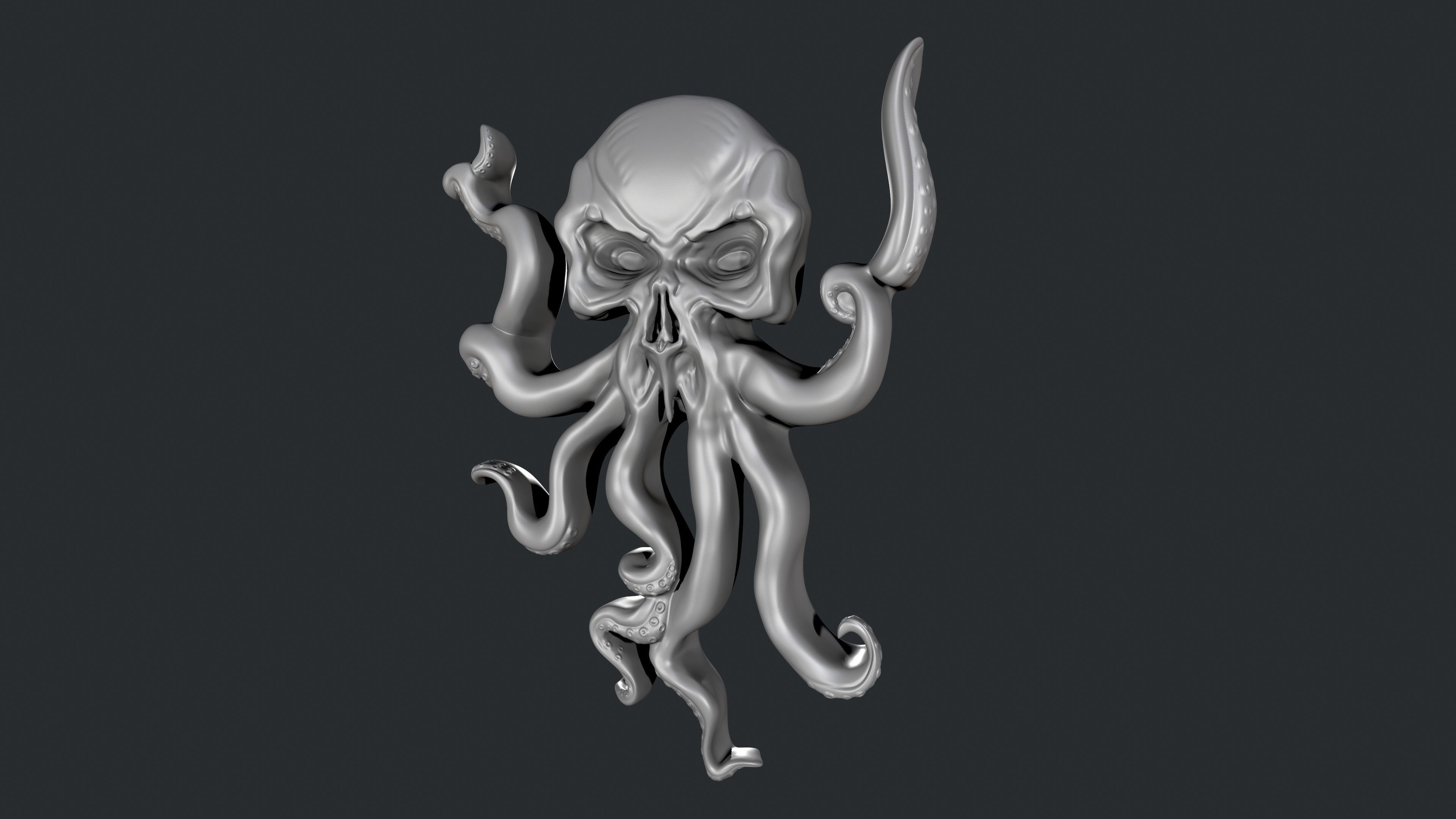 3d STL models for CNC octopus 3D print model_1