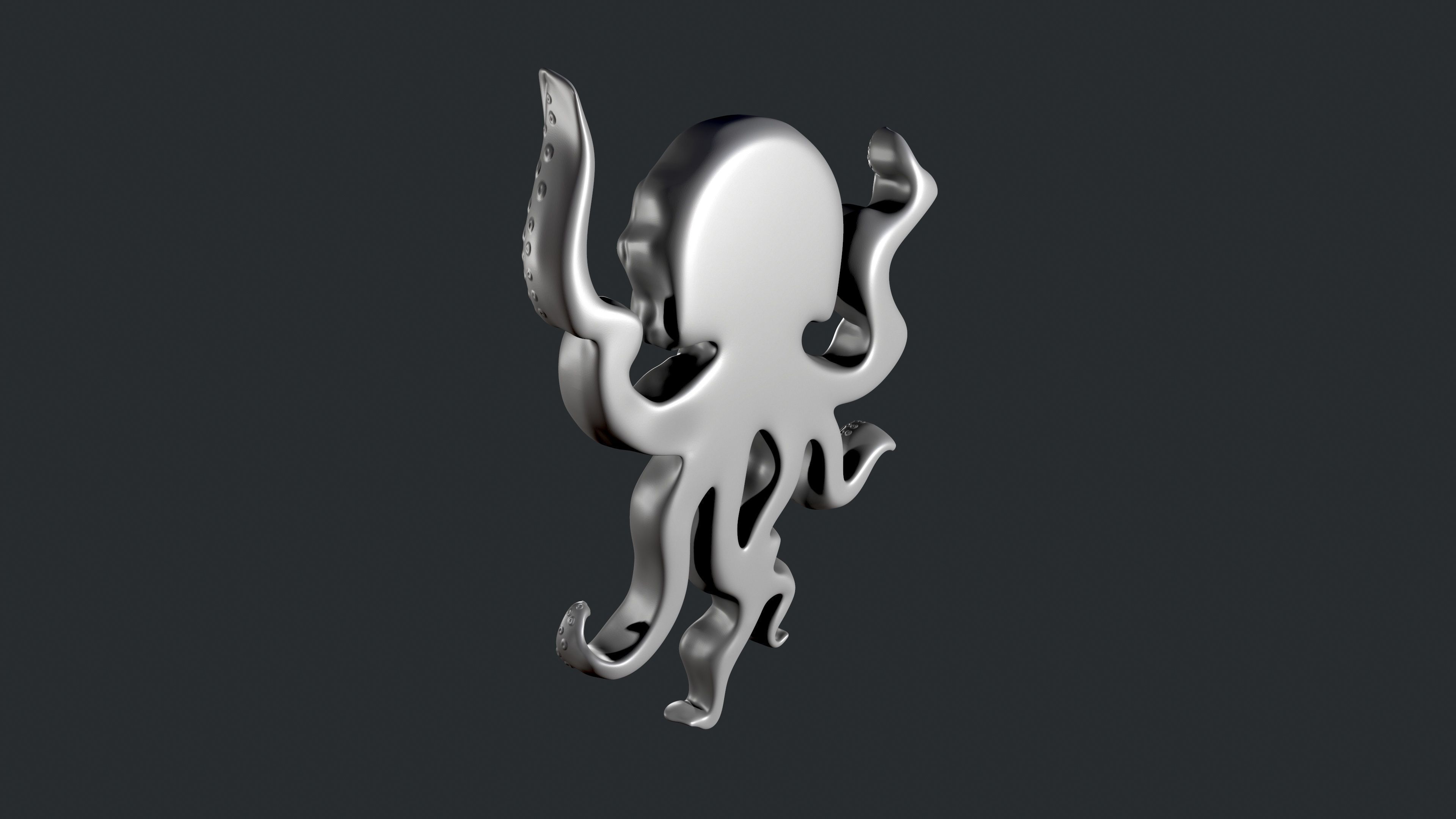 3d STL models for CNC octopus 3D print model_4