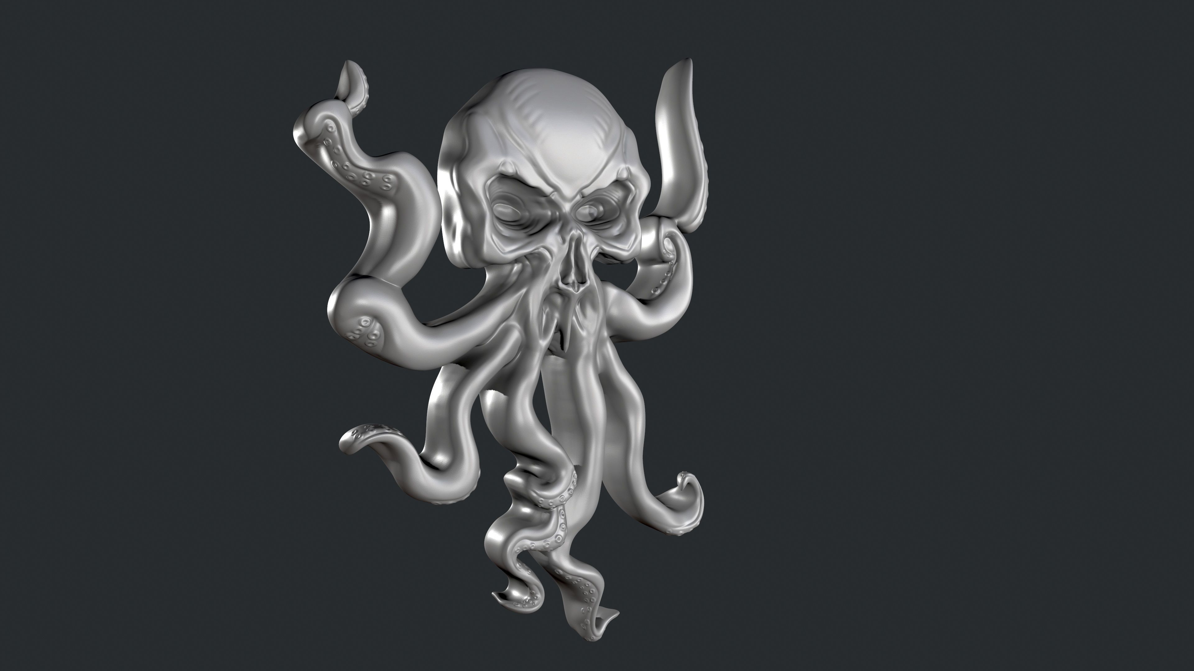 3d STL models for CNC octopus 3D print model_2