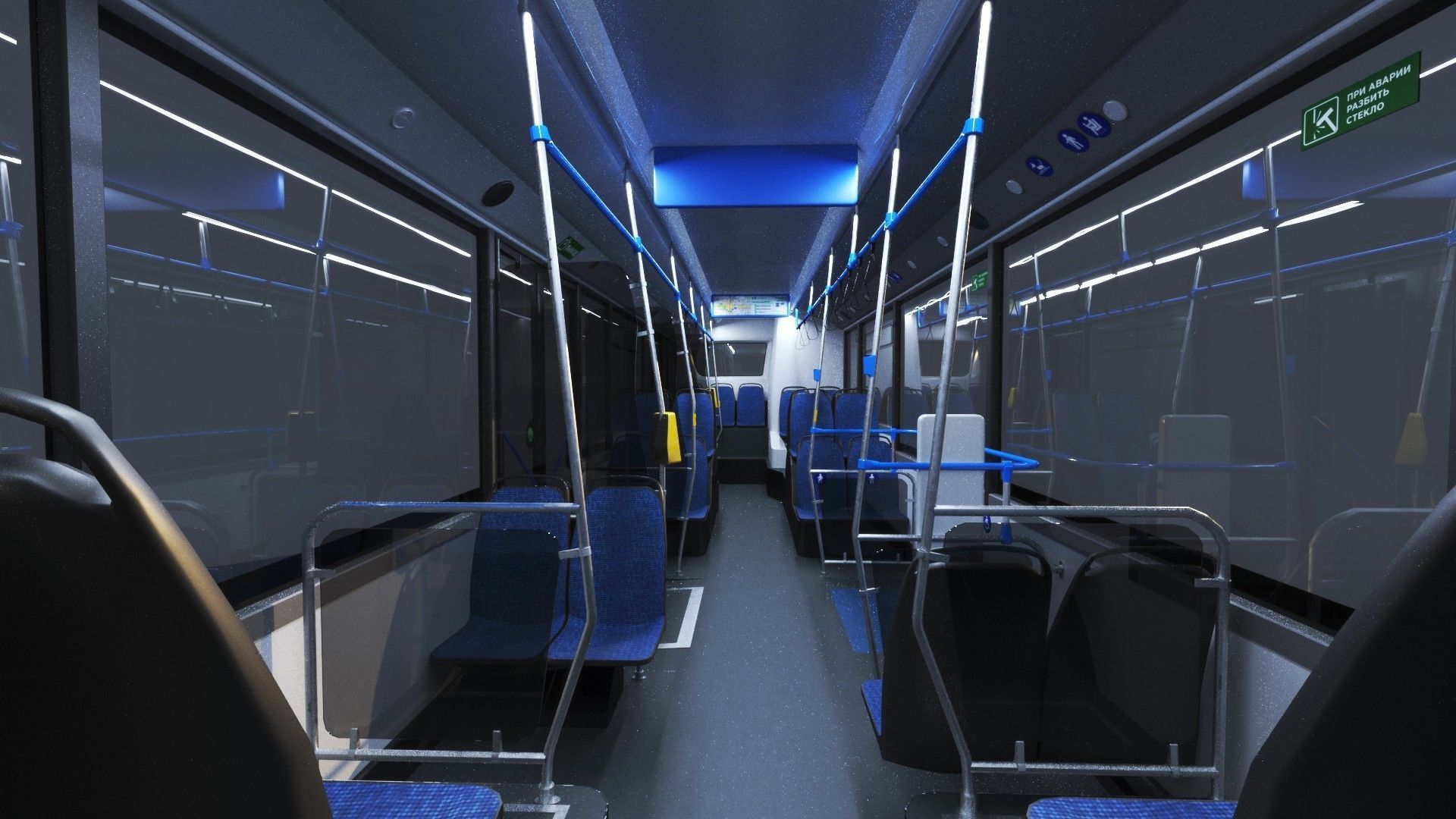 Nefaz 5299 Moscow bus 3D model_9