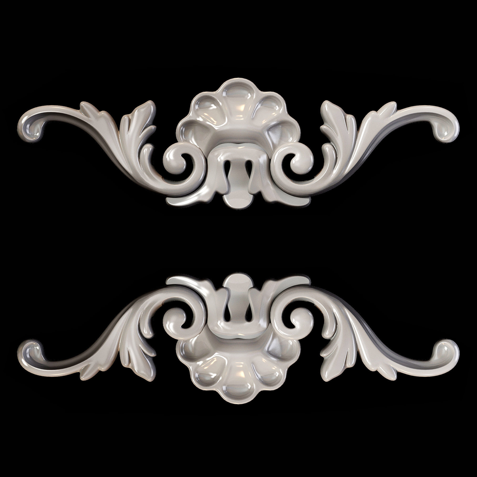 Classic carved 043 3D model_6