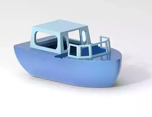 Stylish Tourist Boat 3D print model