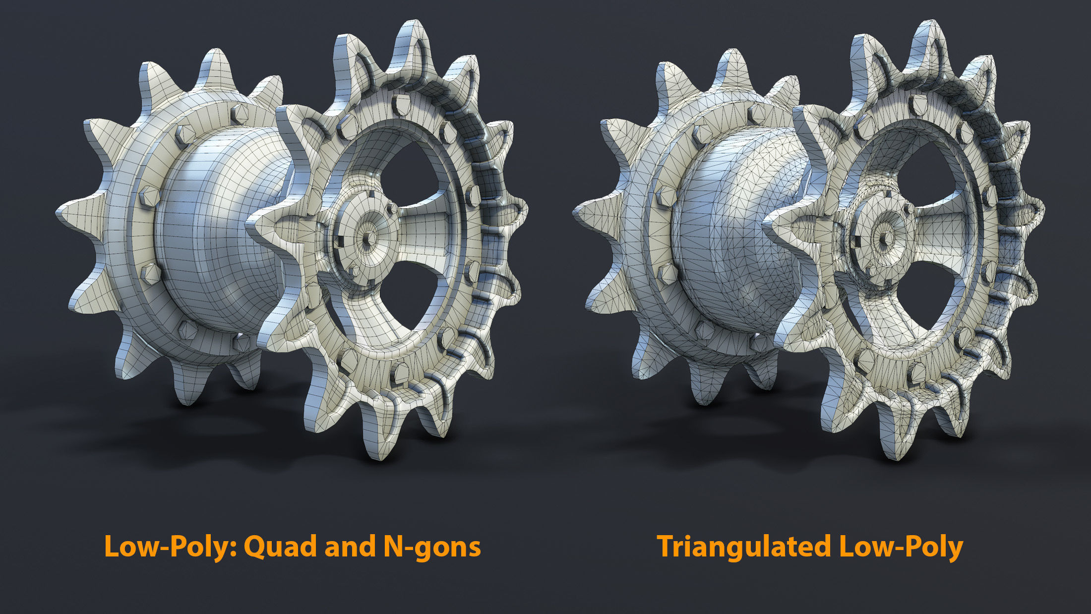 T-55 Tank Wheels Set Low-poly 3D model_18