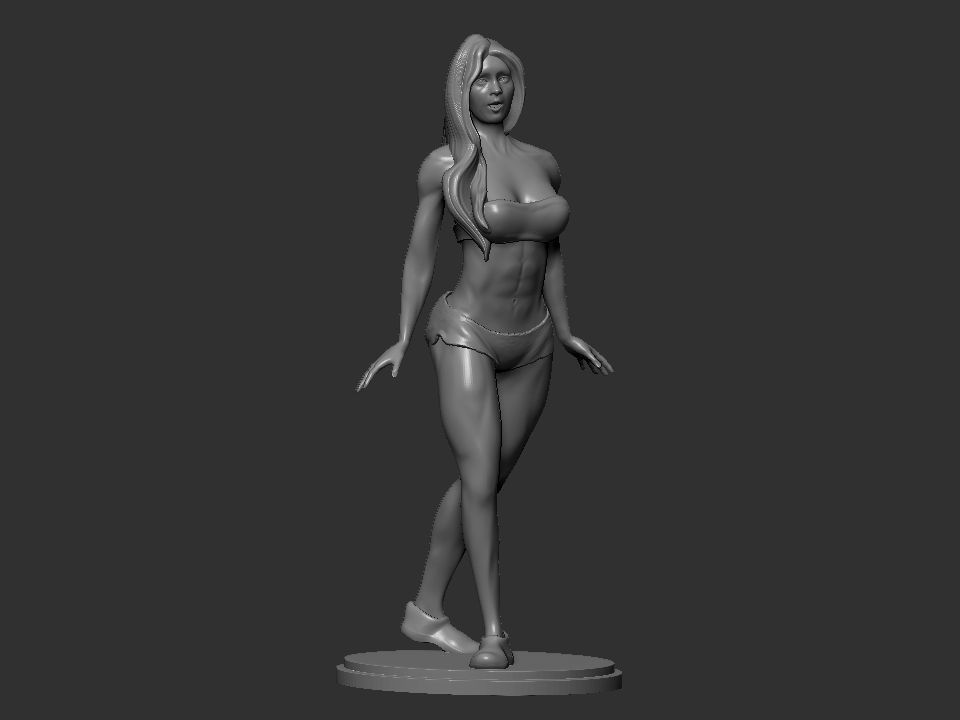 Fitness Woman 3D print model_2
