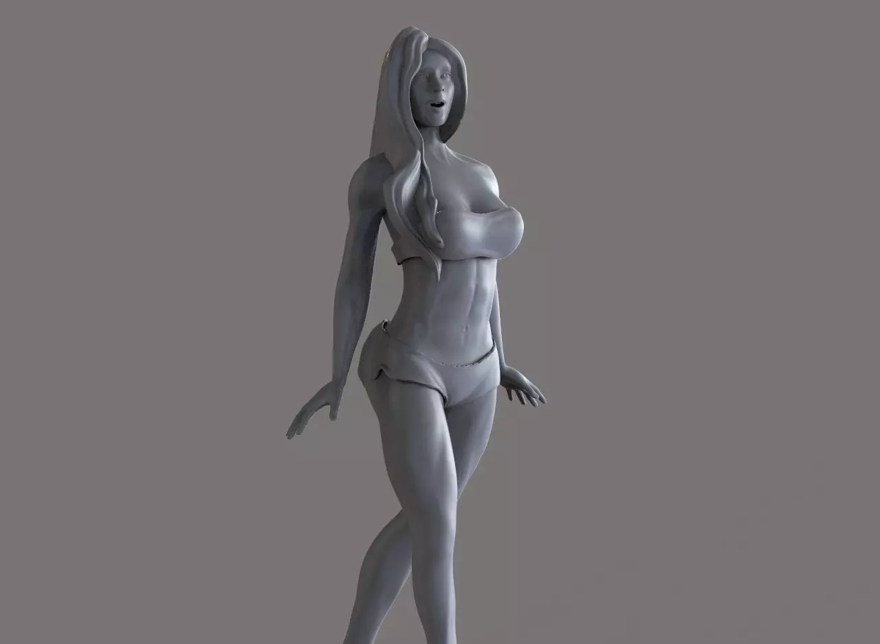 Fitness Woman 3D print model_0