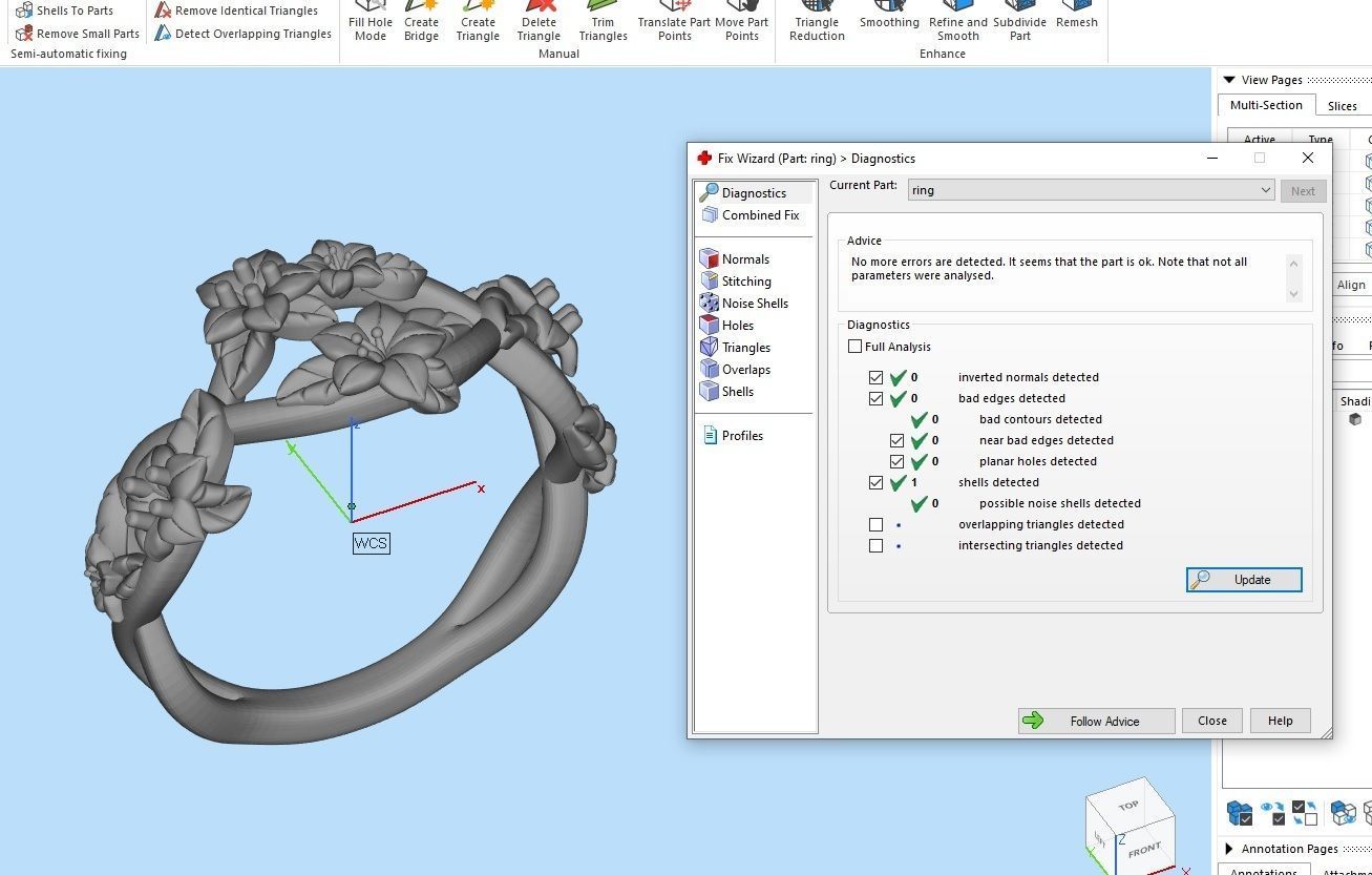 Ring with flowers 3D print model_12