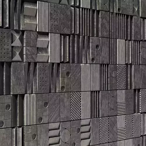 Lithea Maioliche di pietra 3d wall tiles n1 3D model