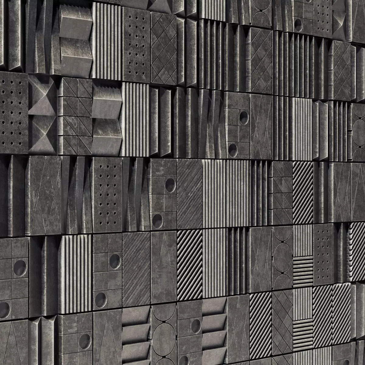 Lithea Maioliche di pietra 3d wall tiles n1 3D model