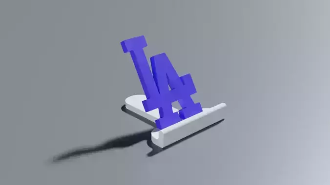 LA Dodgers Smartphone Stand 3D print model