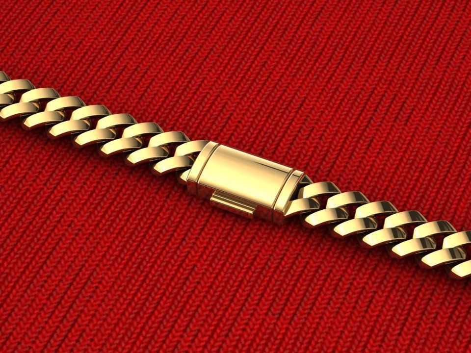 5 MM CUBAN SQUARE LINK CHAIN FOR BRACELET OR NECKLACE 3D print model_3