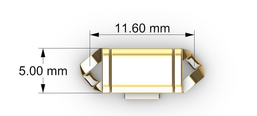 5 MM CUBAN SQUARE LINK CHAIN FOR BRACELET OR NECKLACE 3D print model_9
