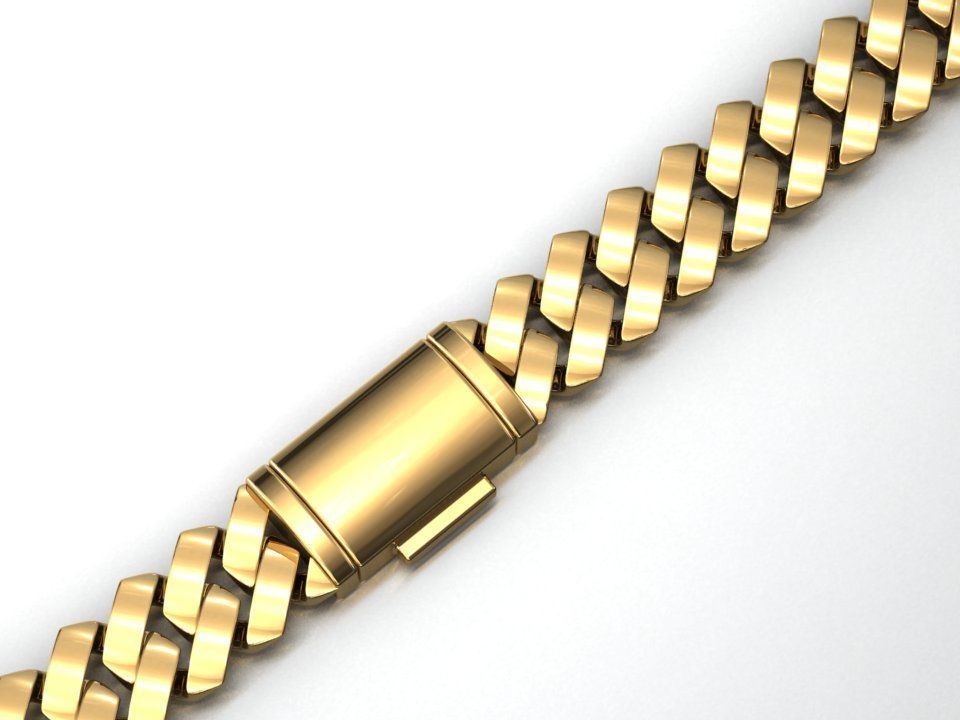 5 MM CUBAN SQUARE LINK CHAIN FOR BRACELET OR NECKLACE 3D print model_5