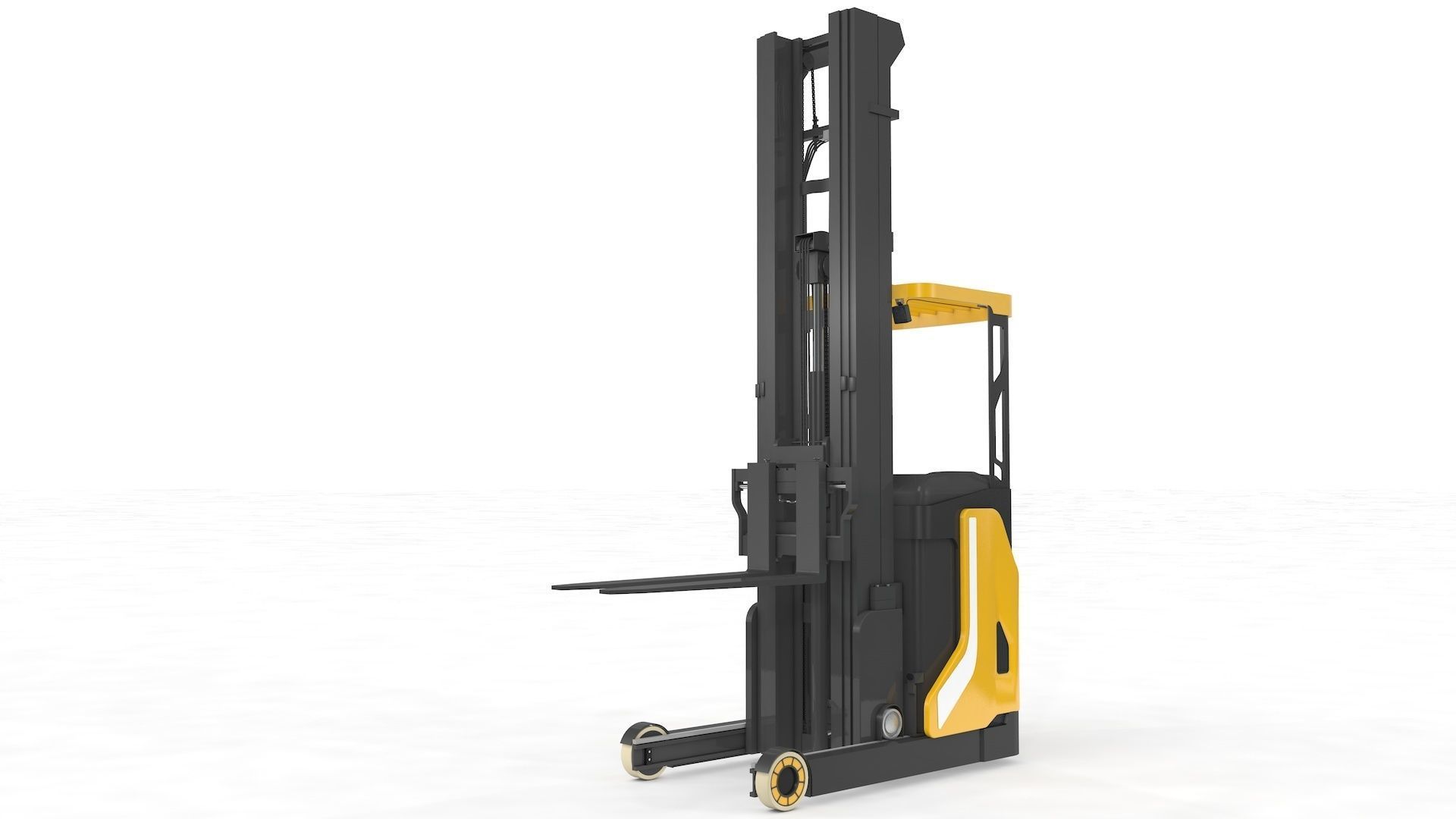 Reach Truck Stacker 3D model_14