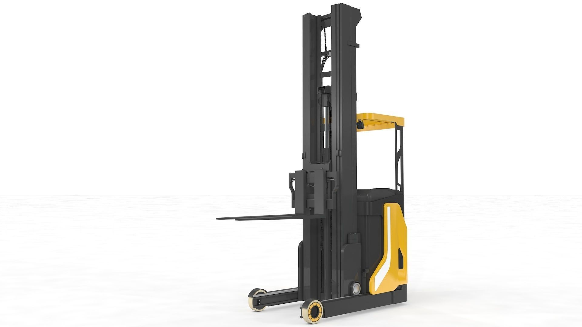 Reach Truck Stacker 3D model_20