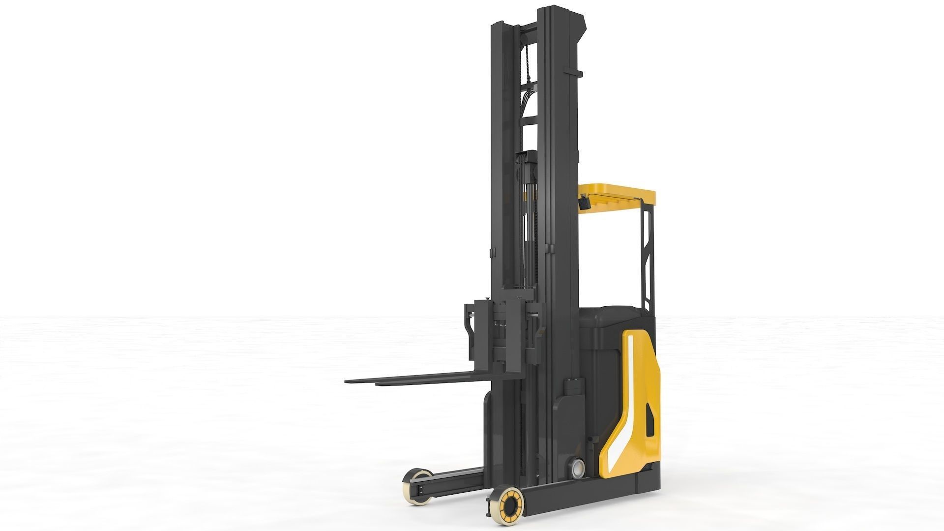 Reach Truck Stacker 3D model_13