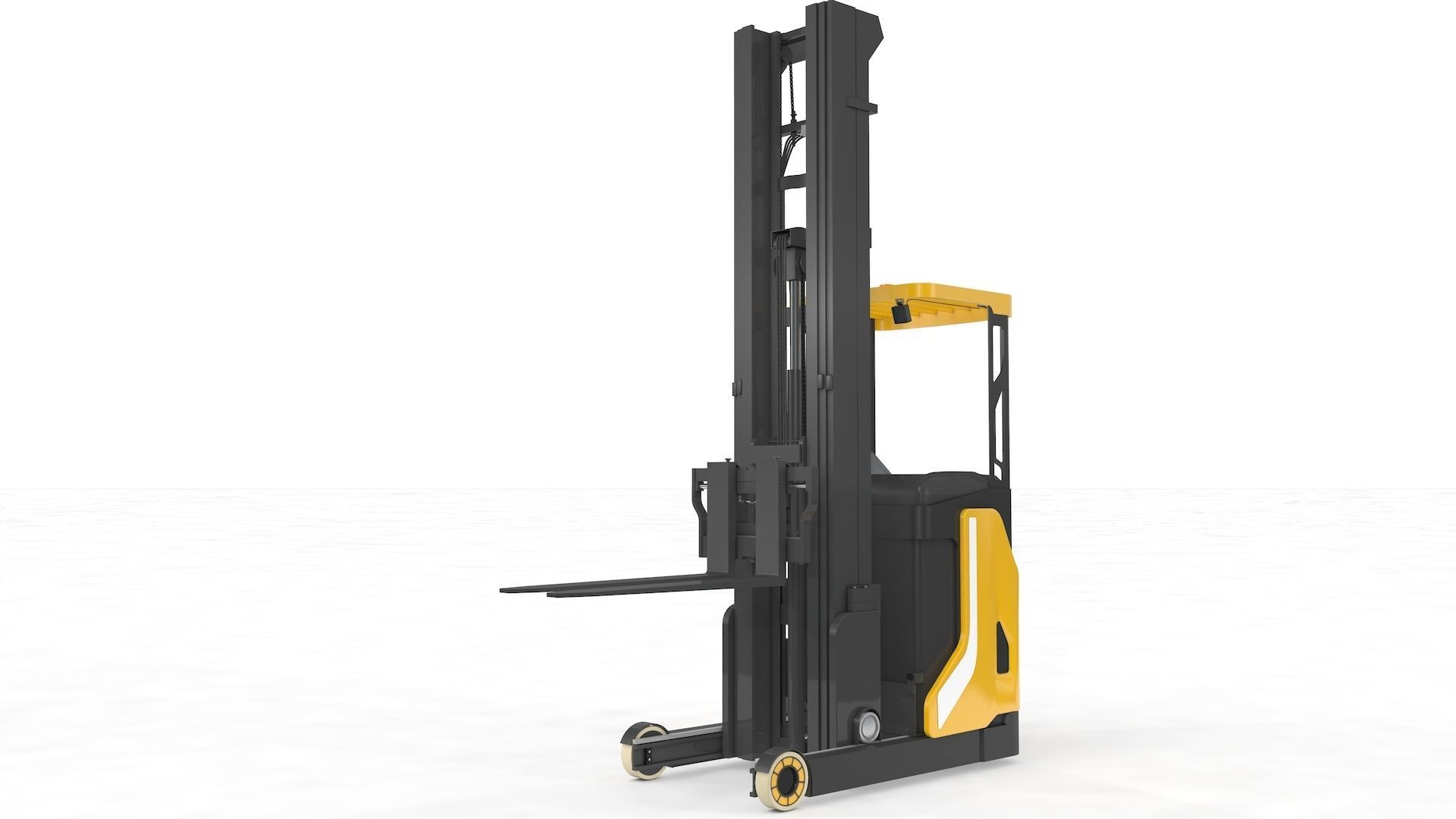 Reach Truck Stacker 3D model_11