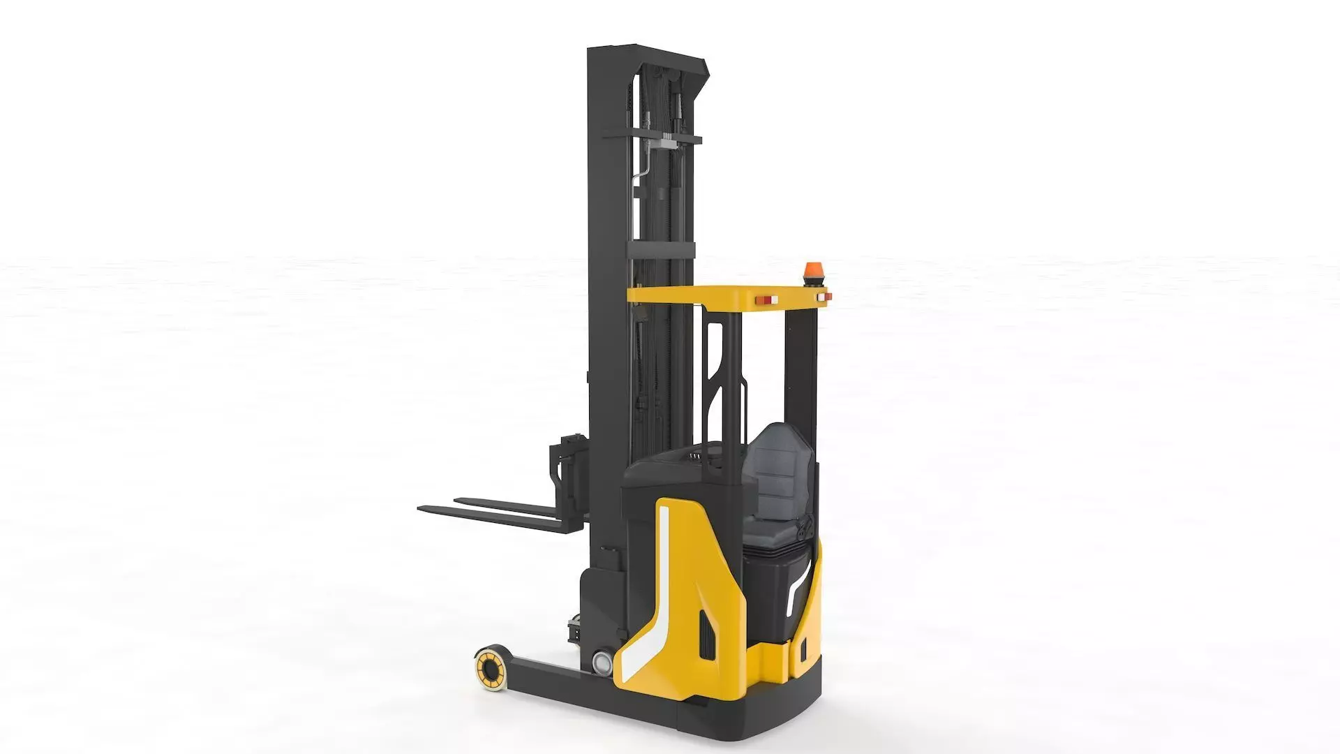 Reach Truck Stacker 3D model_0