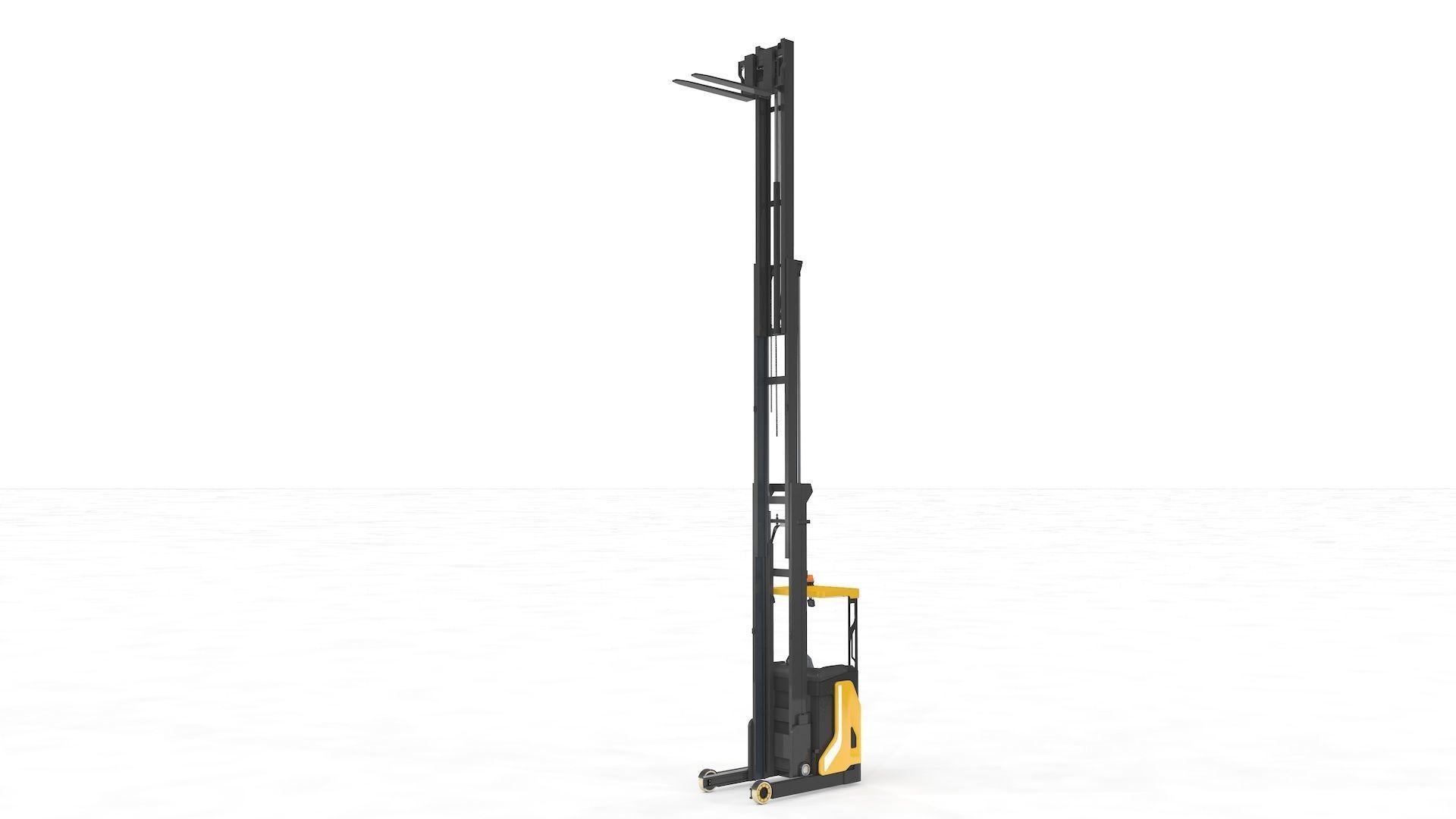 Reach Truck Stacker 3D model_24