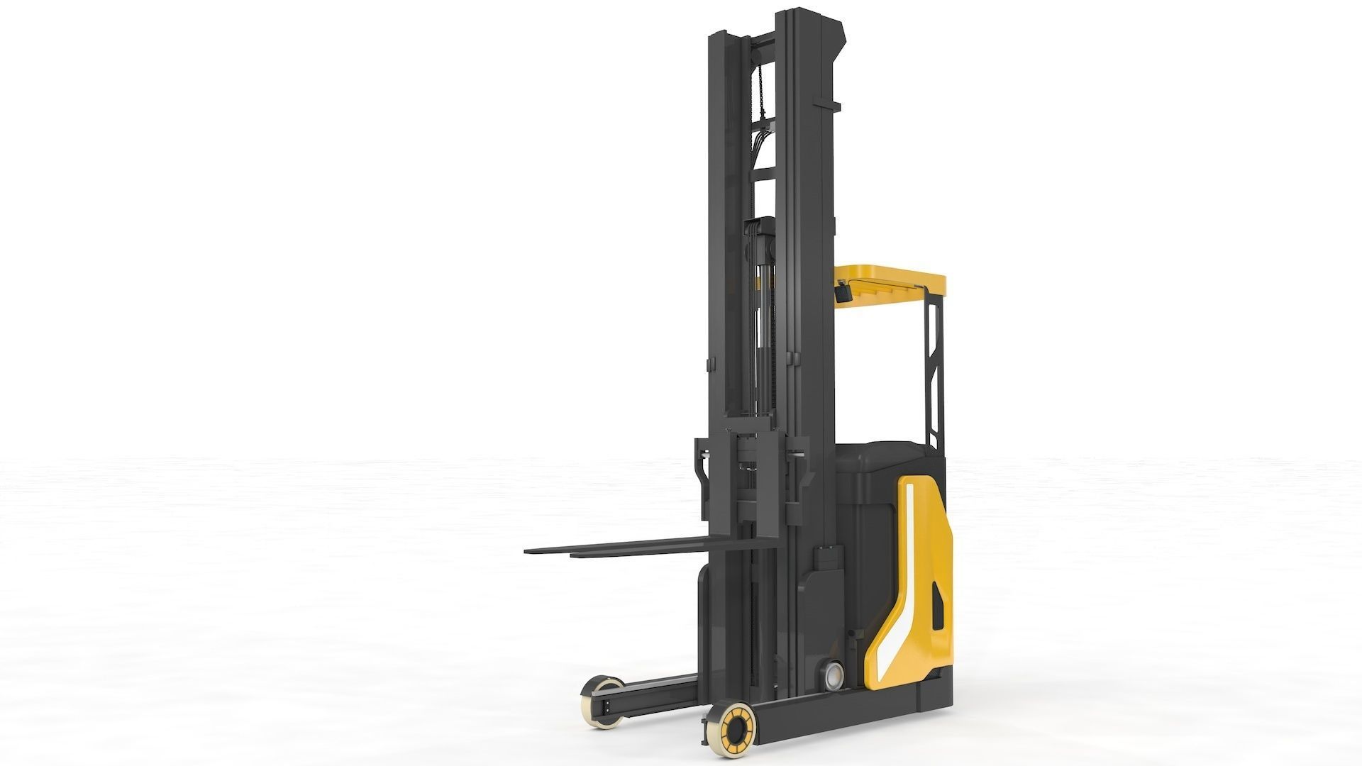 Reach Truck Stacker 3D model_17
