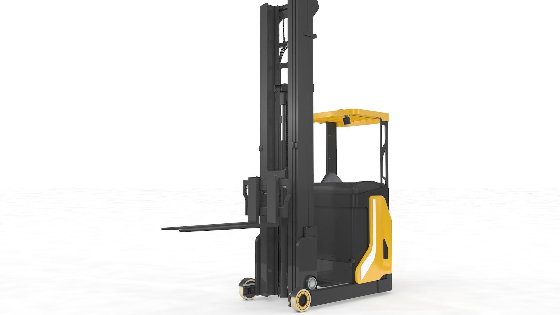Reach Truck Stacker 3D model_12