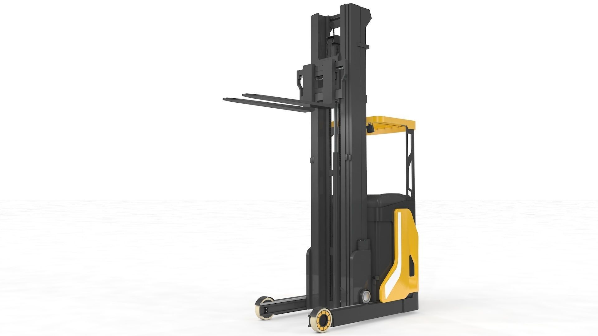 Reach Truck Stacker 3D model_18