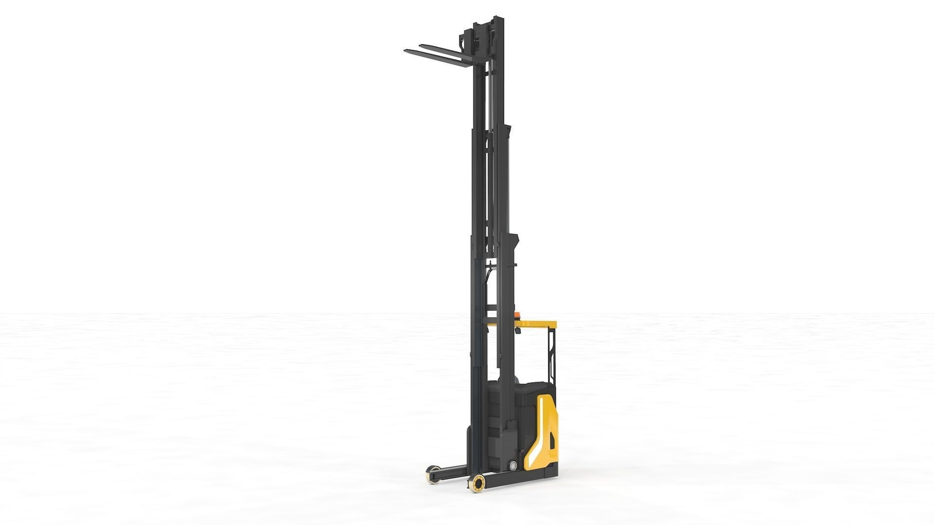 Reach Truck Stacker 3D model_23