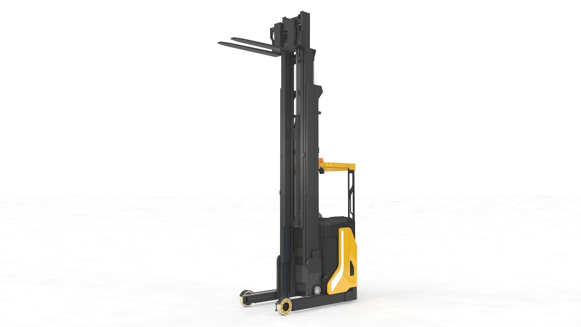 Reach Truck Stacker 3D model_22