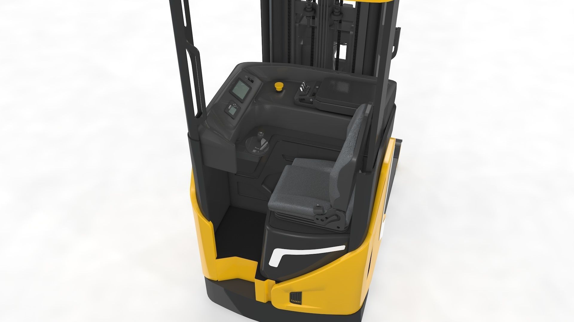 Reach Truck Stacker 3D model_7