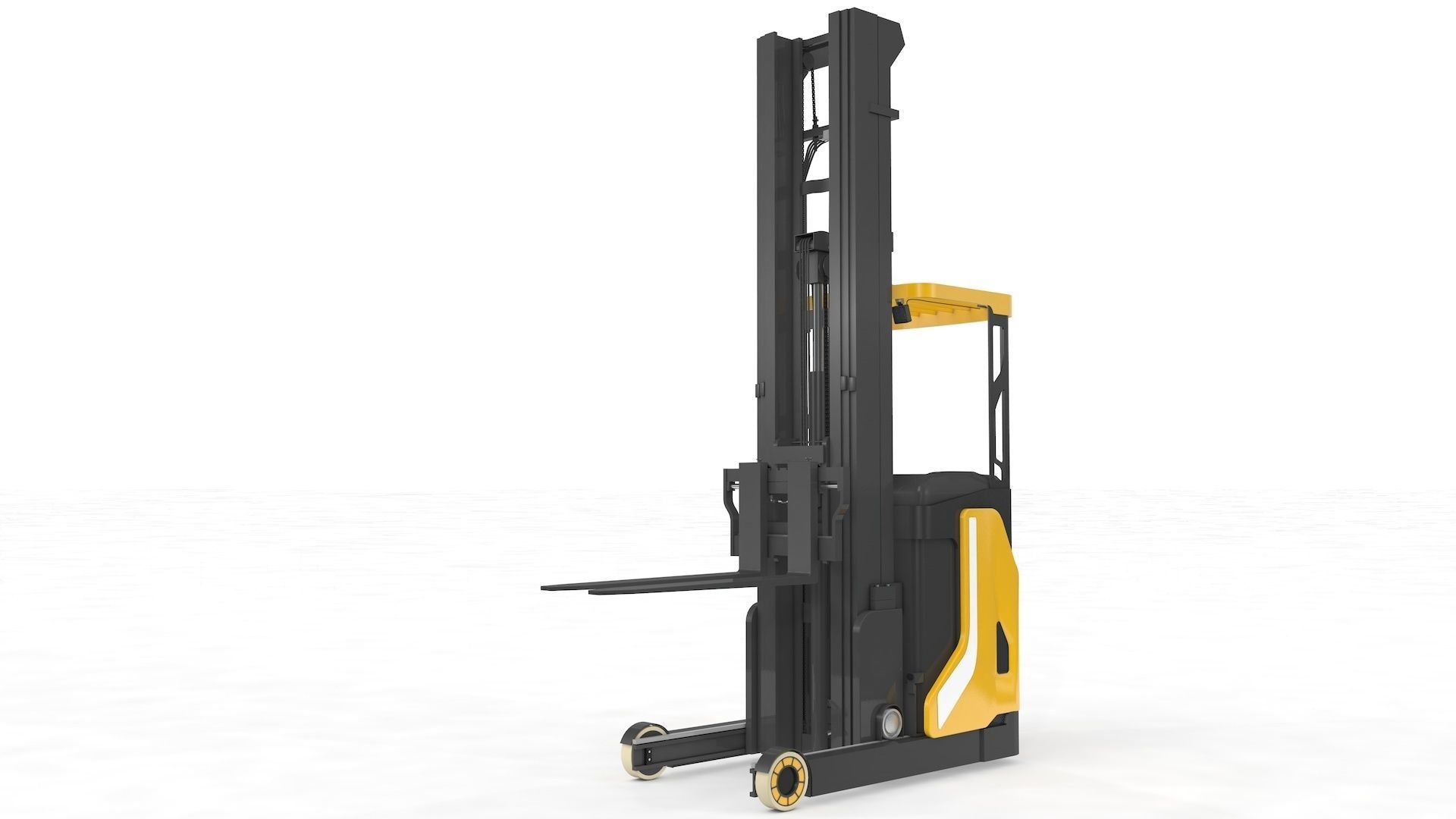 Reach Truck Stacker 3D model_15
