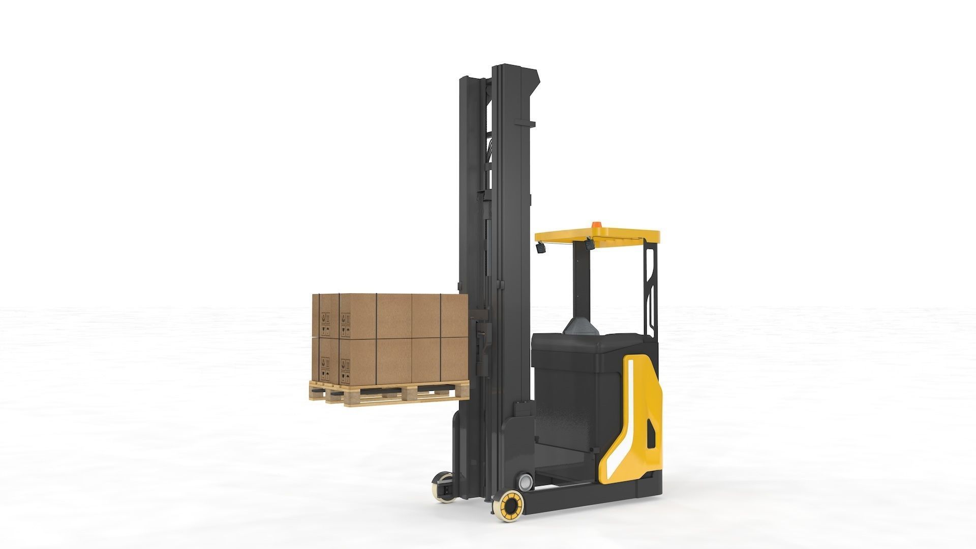 Reach Truck Stacker 3D model_32