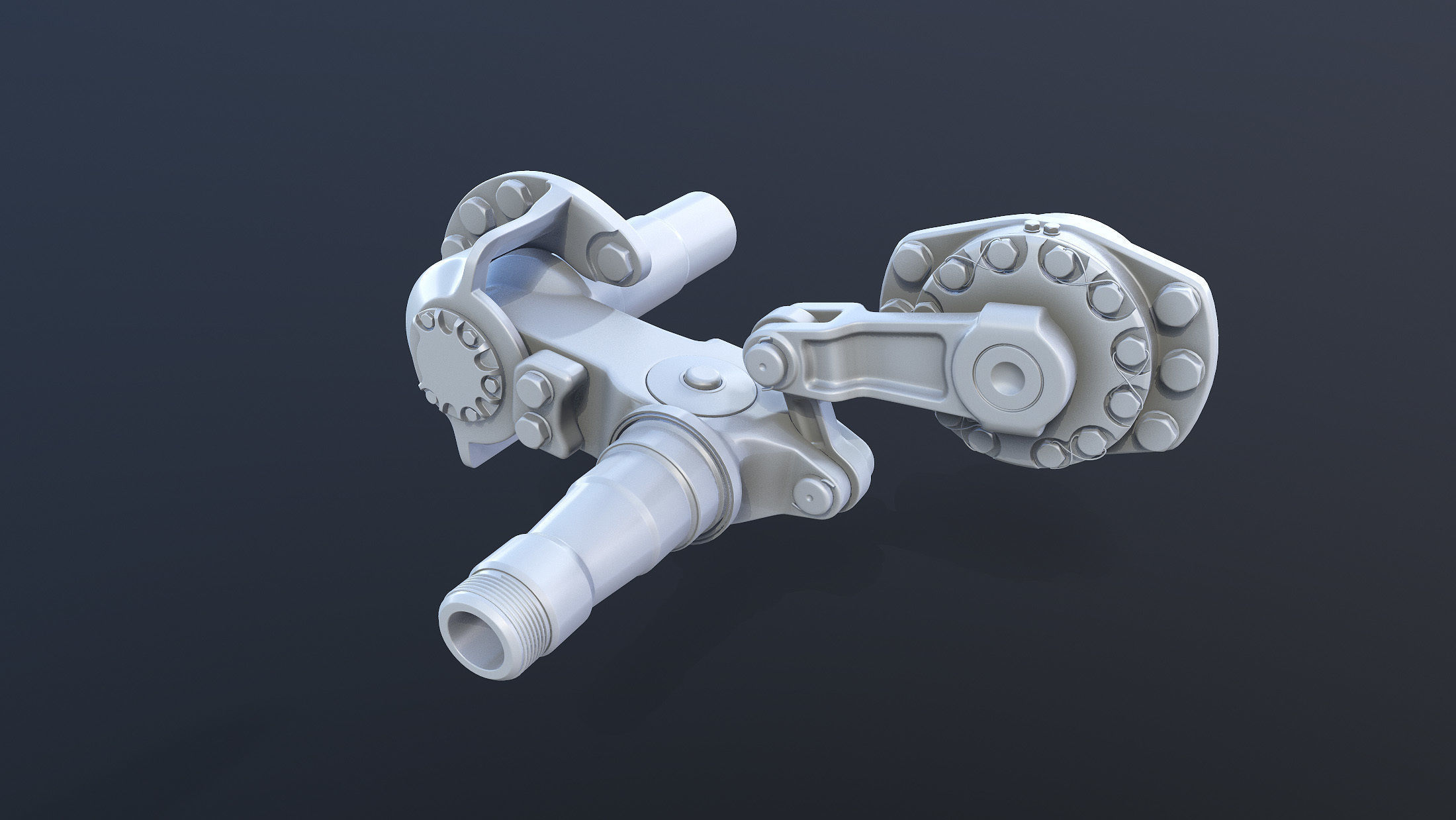 T-55 Tank Suspension 3D model_12