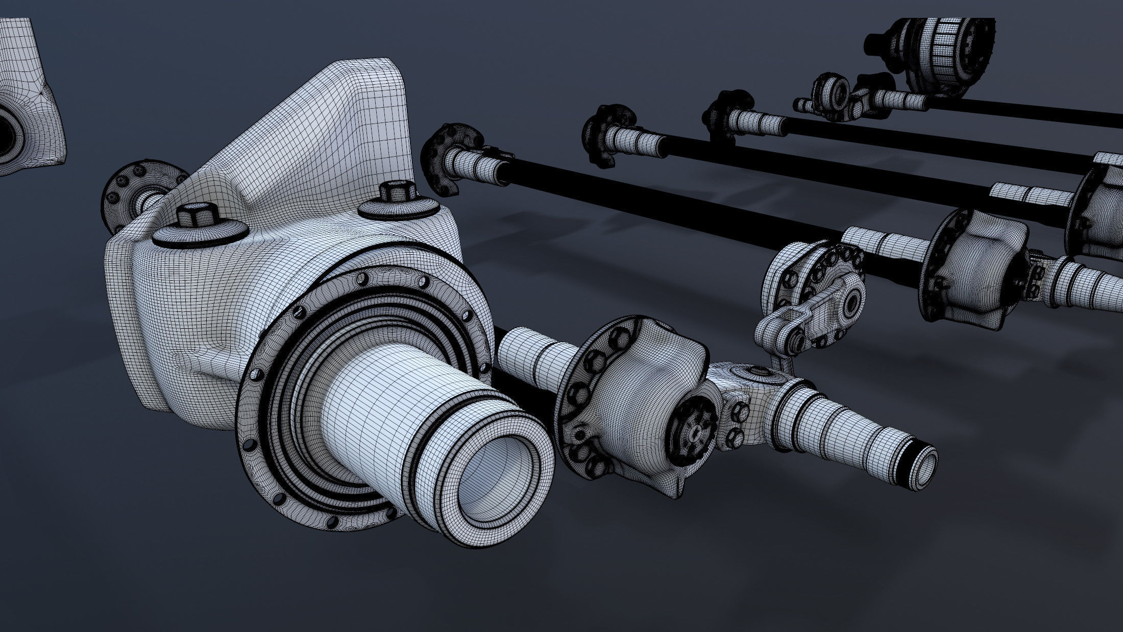 T-55 Tank Suspension 3D model_17