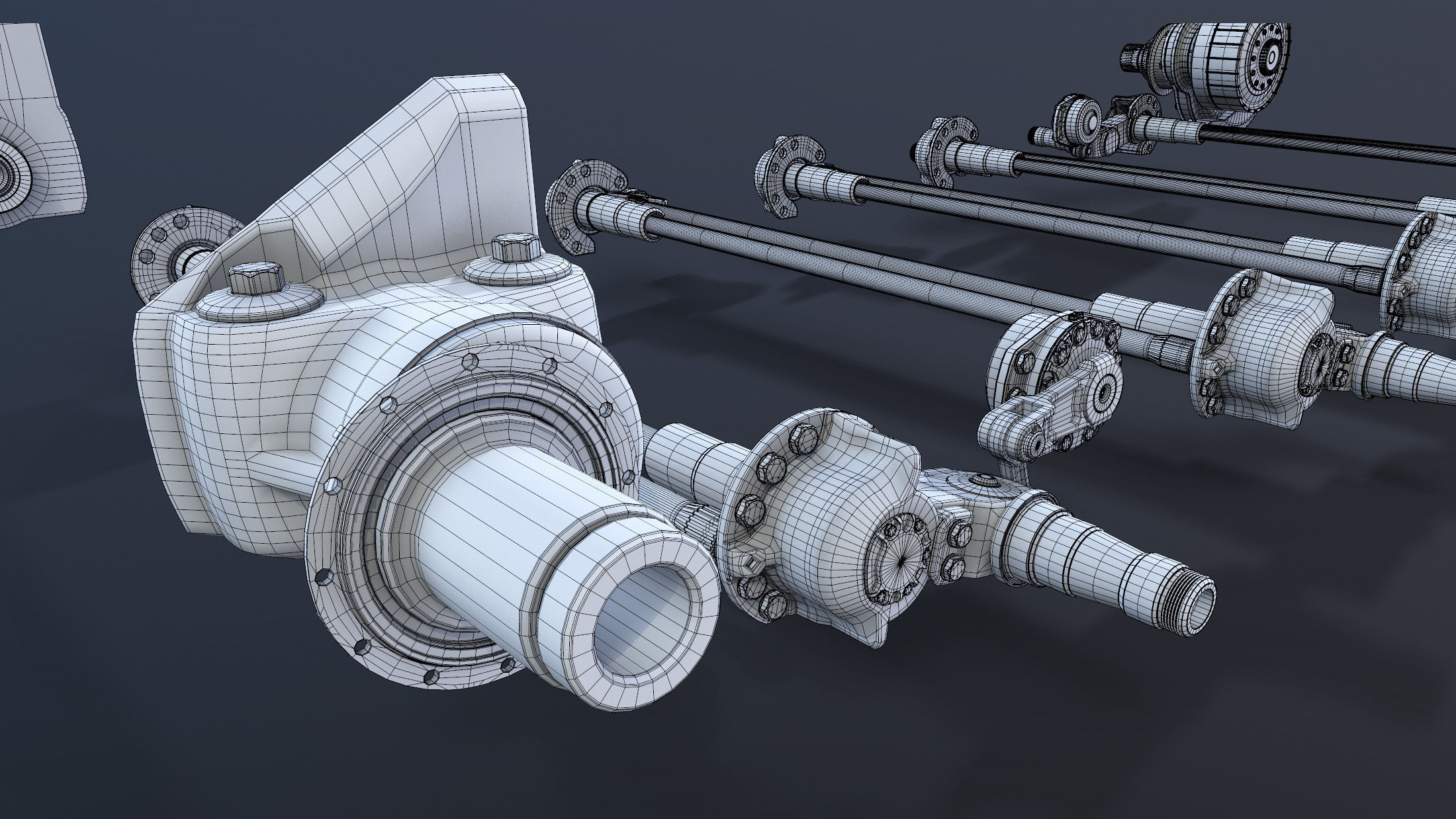 T-55 Tank Suspension 3D model_16