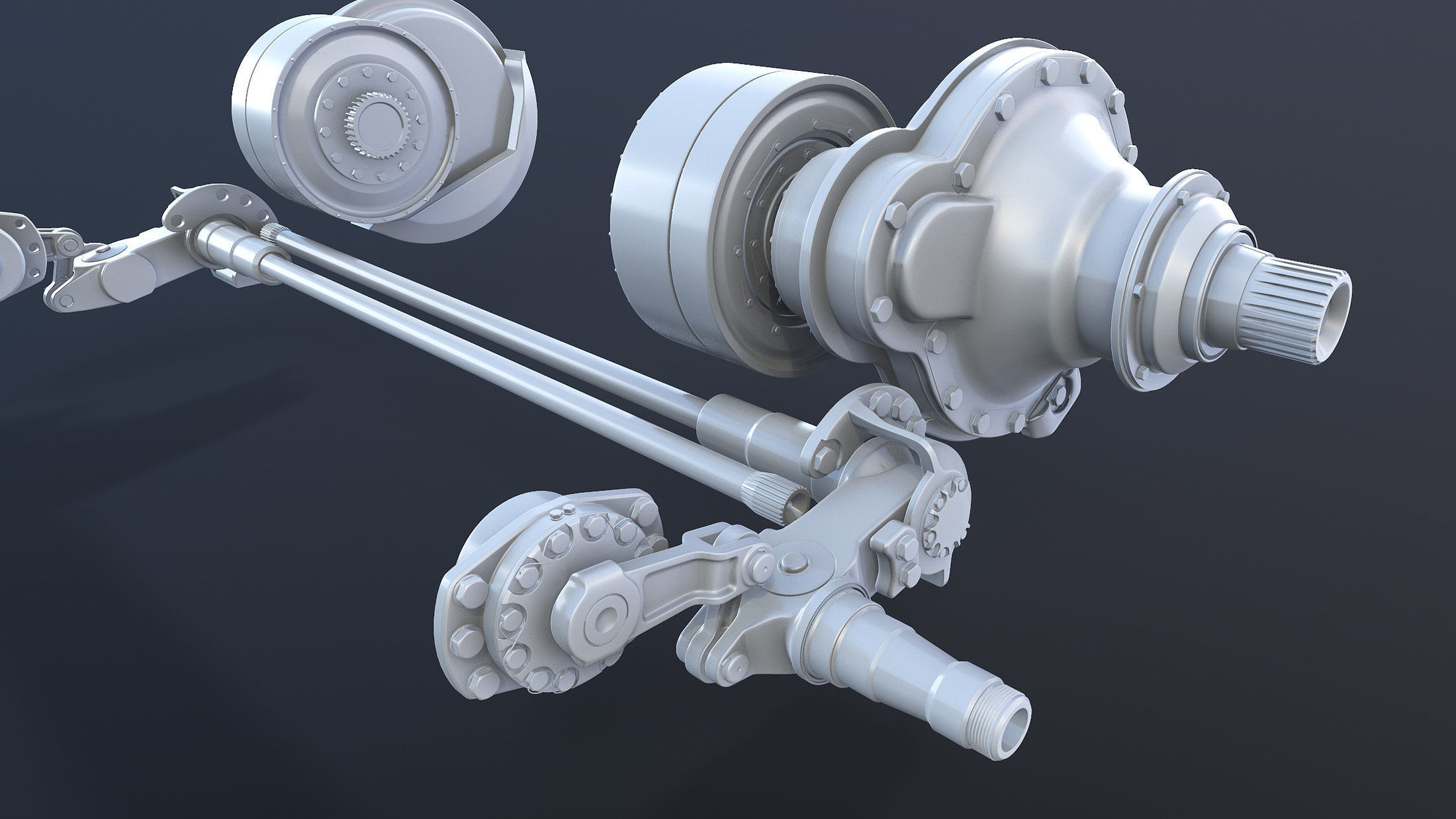 T-55 Tank Suspension 3D model_4