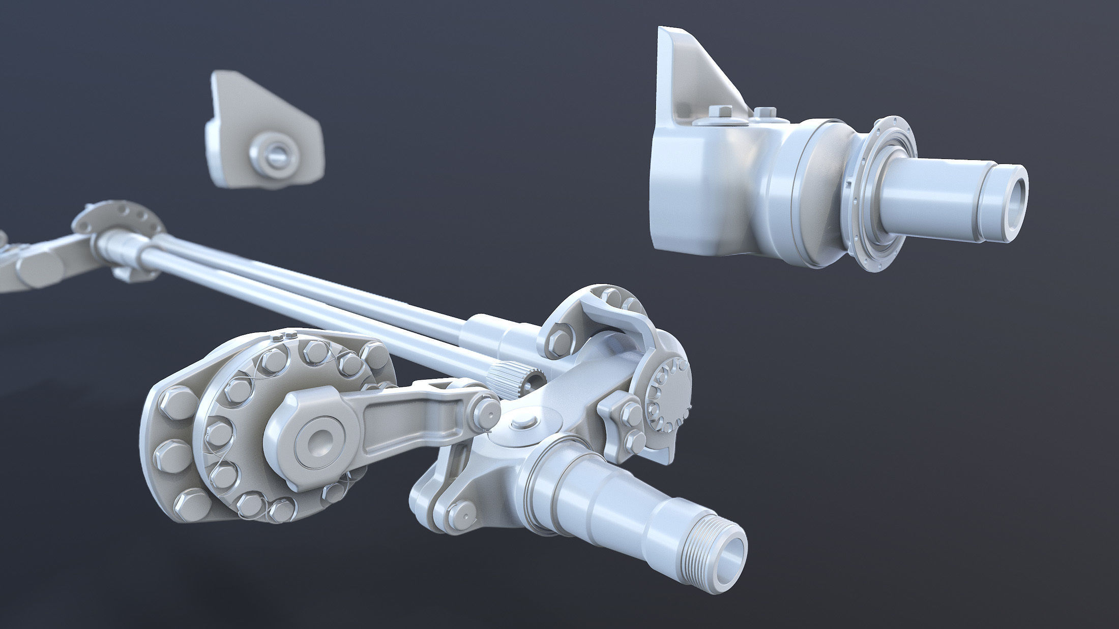 T-55 Tank Suspension 3D model_6