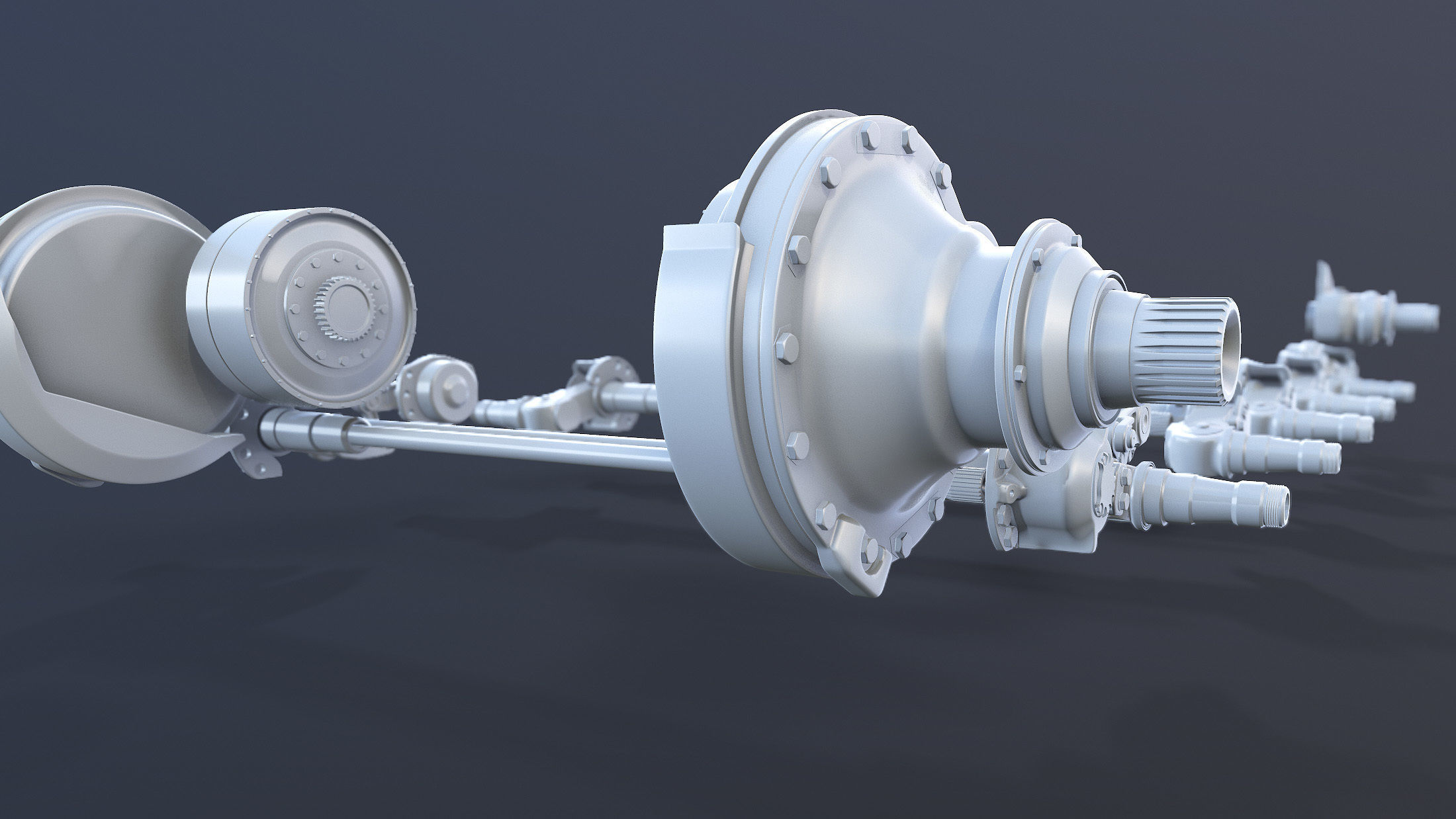 T-55 Tank Suspension 3D model_8