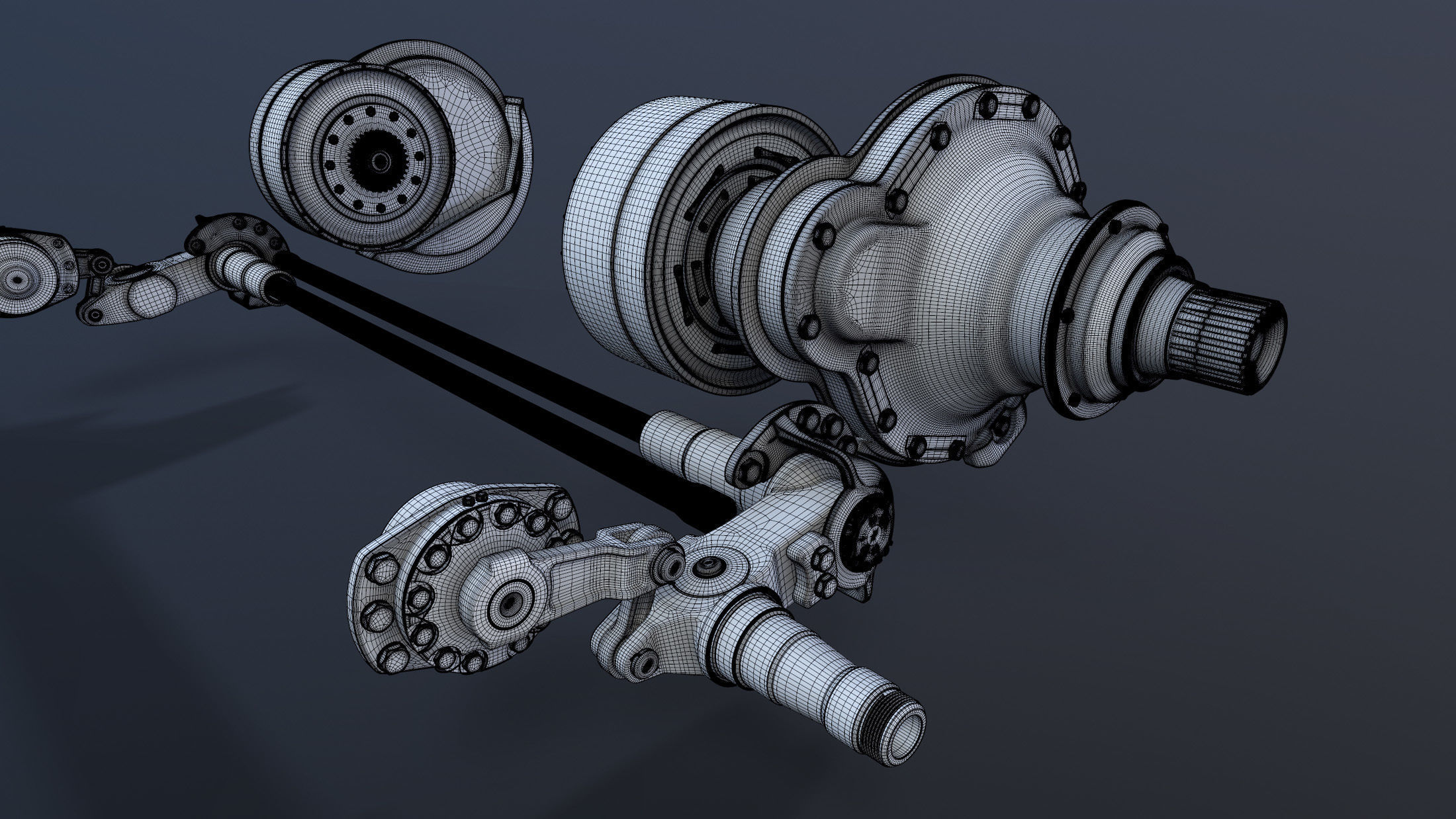 T-55 Tank Suspension 3D model_19