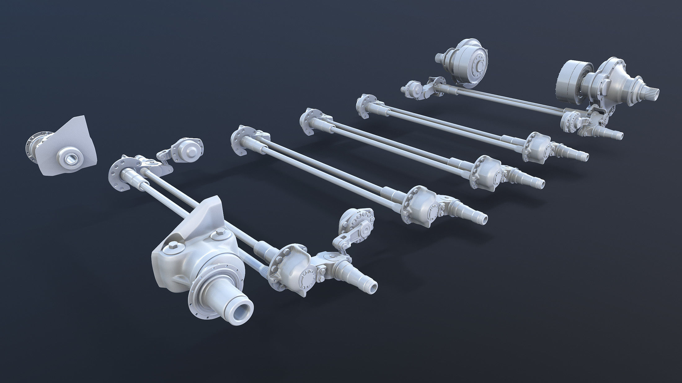 T-55 Tank Suspension 3D model_1