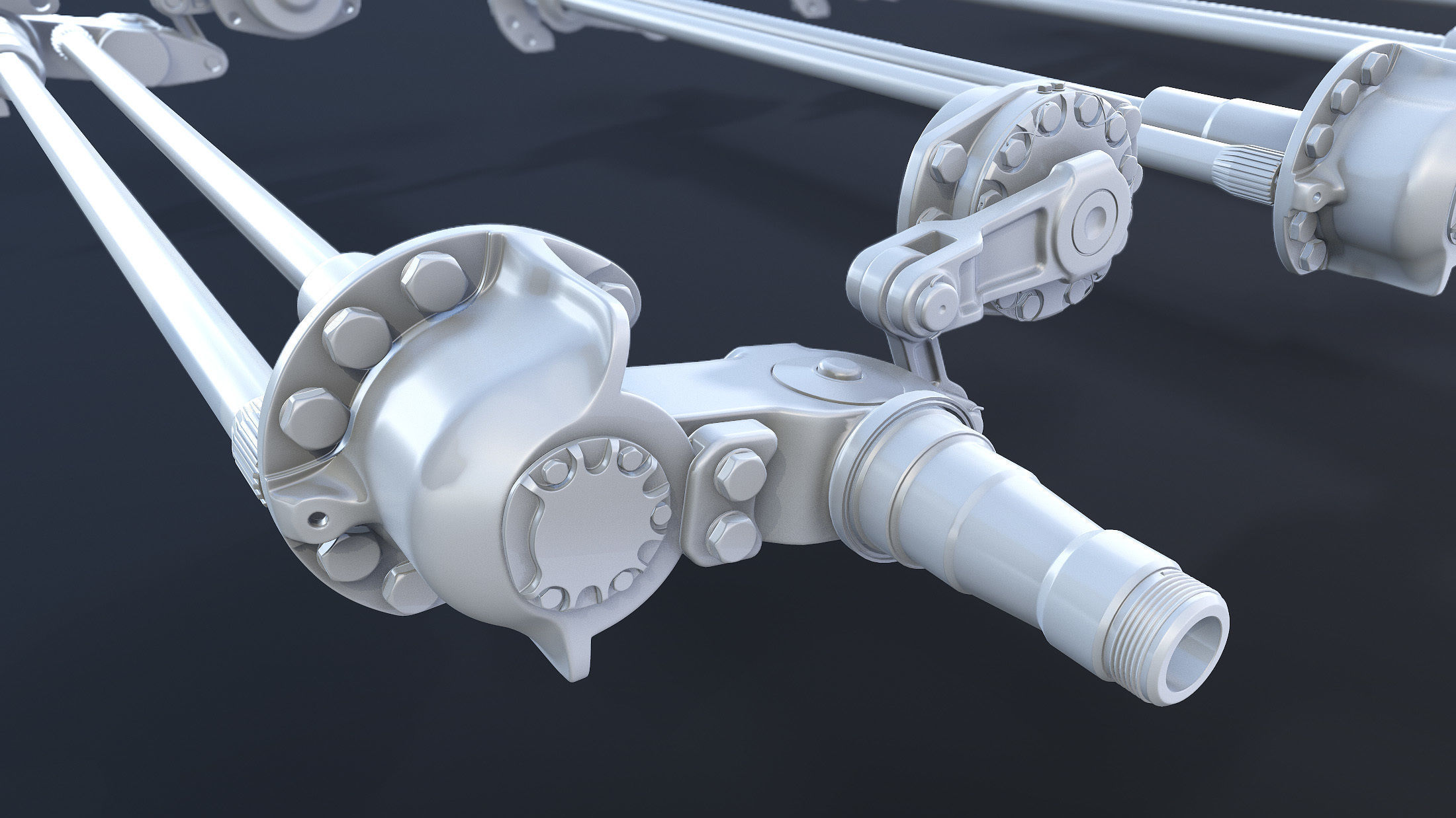 T-55 Tank Suspension 3D model_3