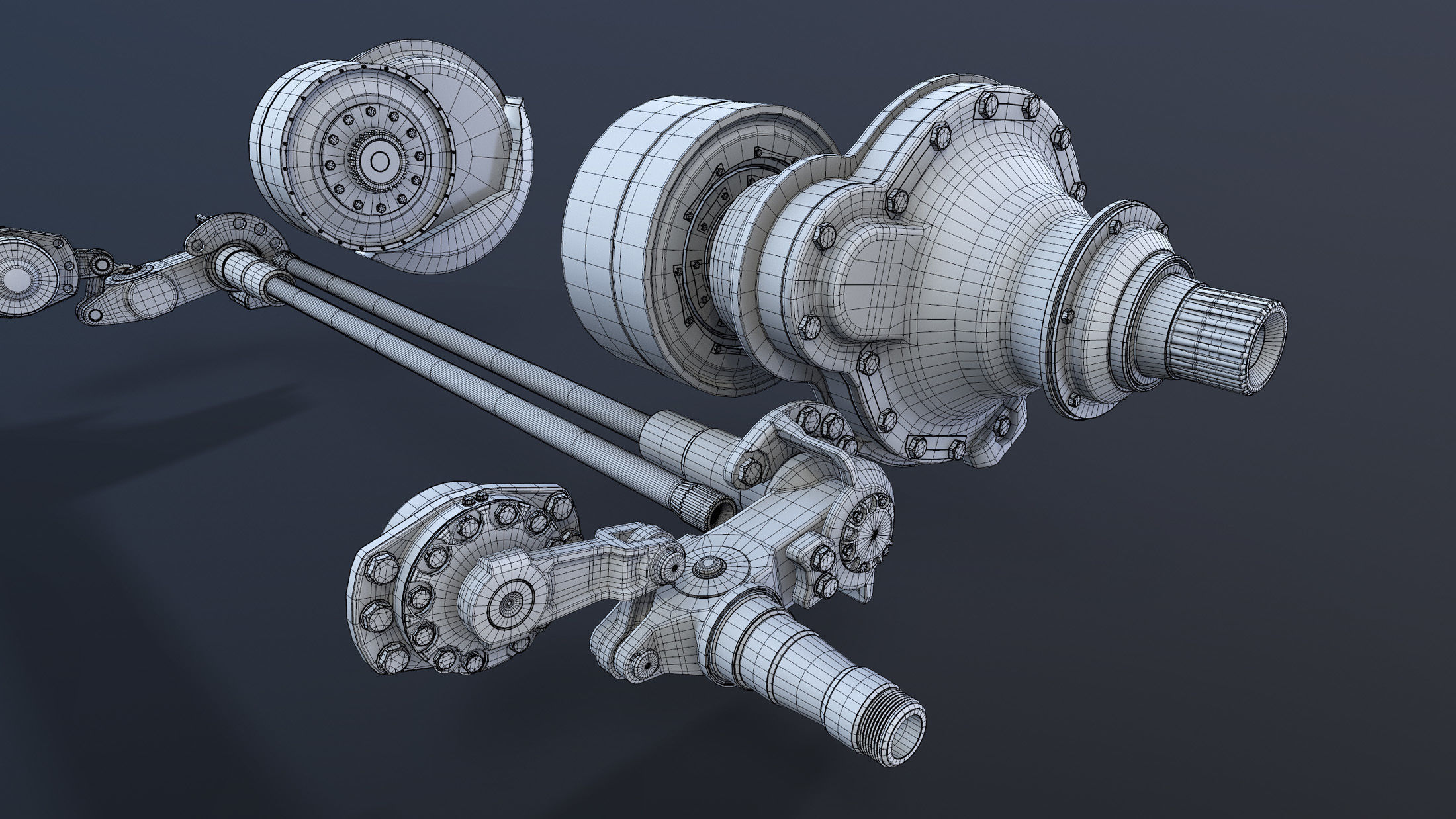 T-55 Tank Suspension 3D model_18
