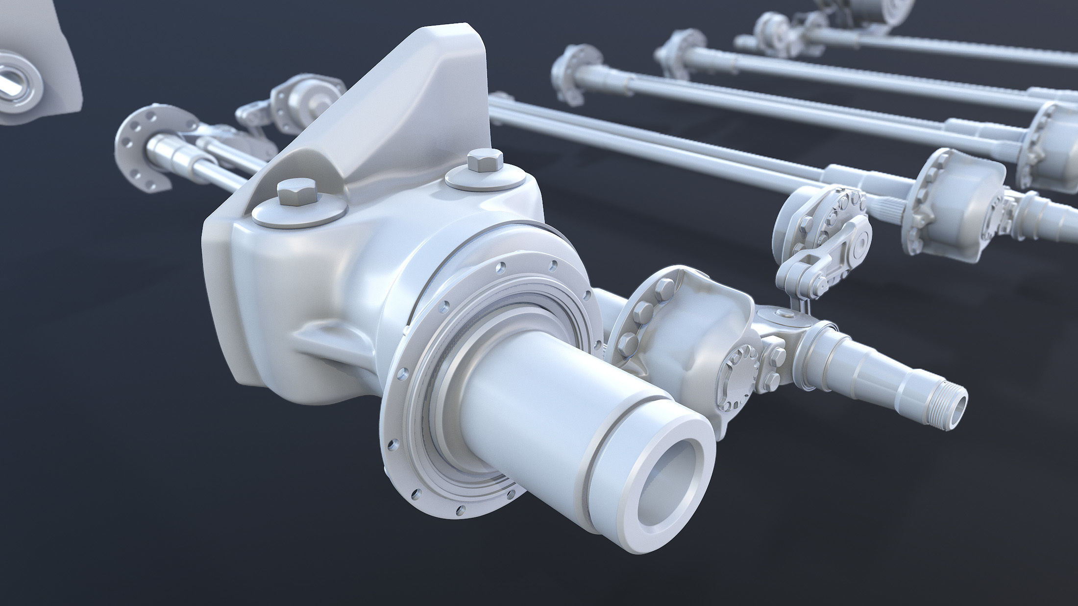 T-55 Tank Suspension 3D model_2