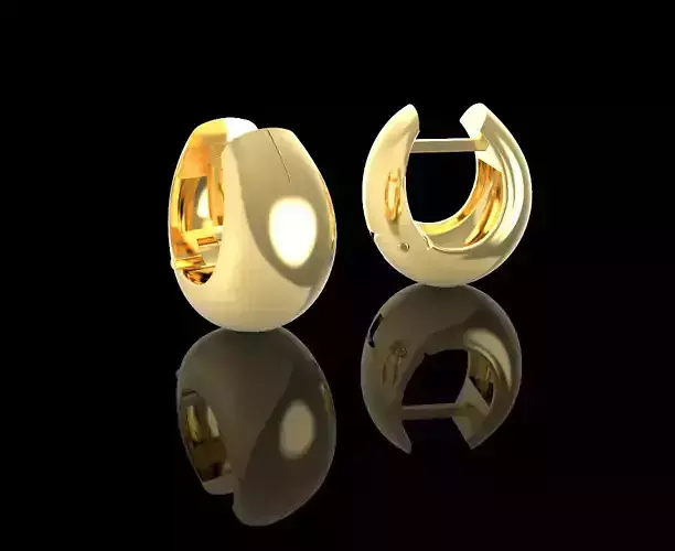 Minimalistic air earrings for women 