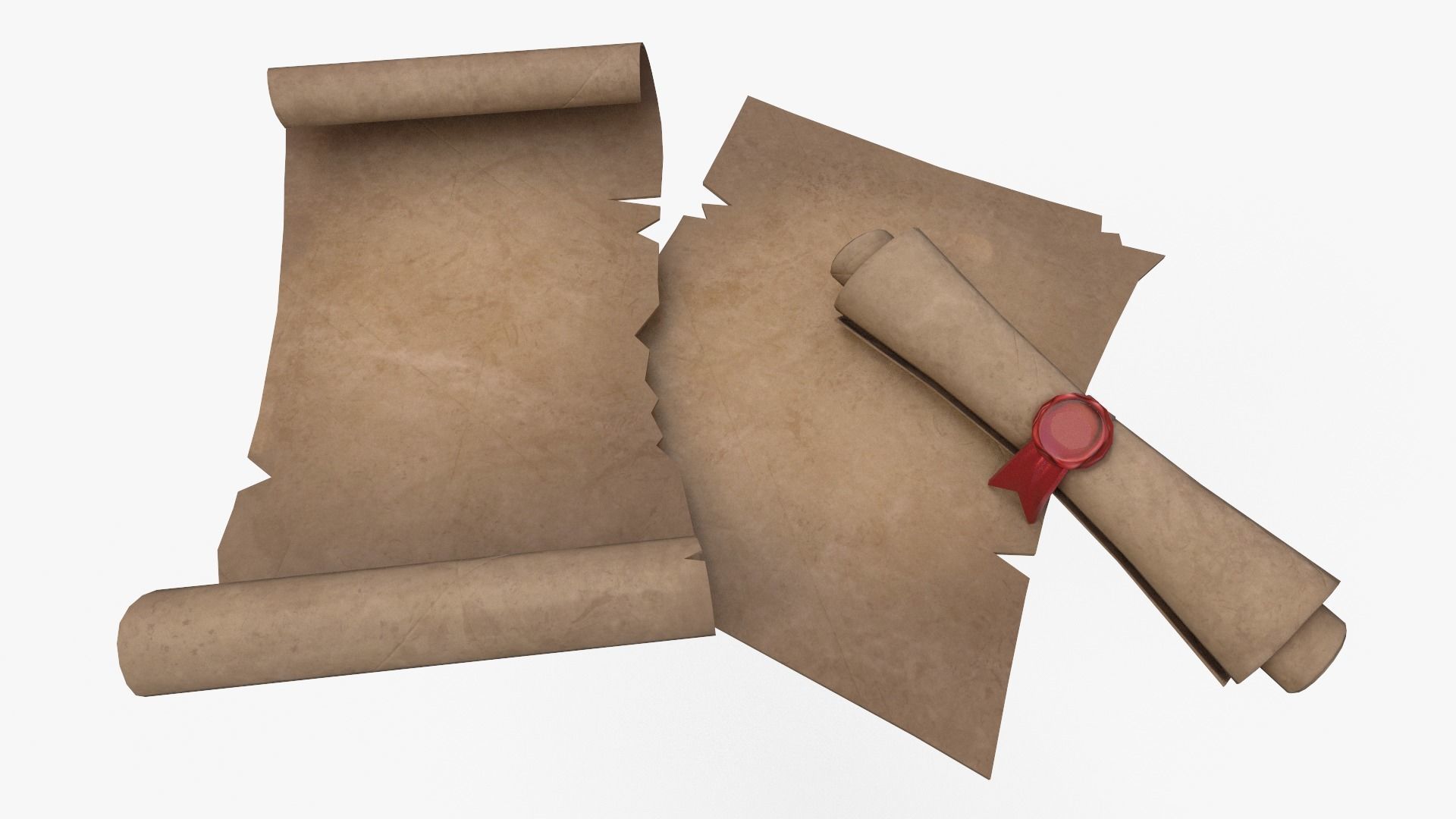 Treasure Map  Low-poly 3D model_2