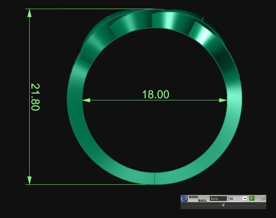 Diamond Jewelry Ring  3D print model_4
