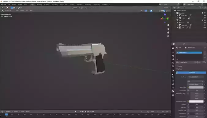 Low-poly Desert Eagle 